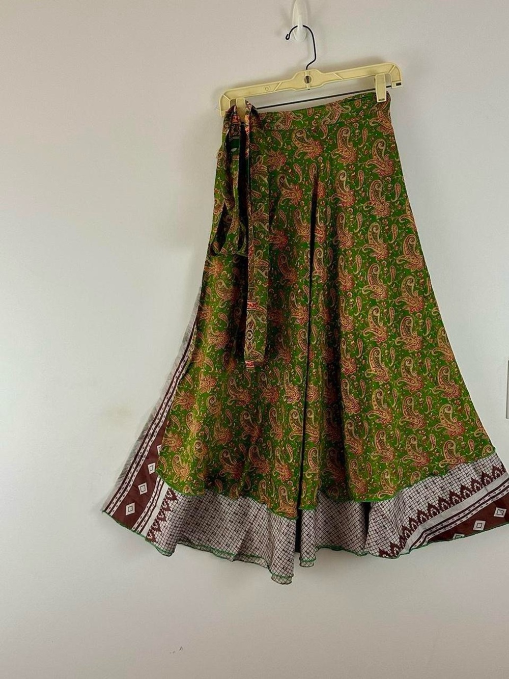Reversible Wrap Maxi Skirts BINS403
